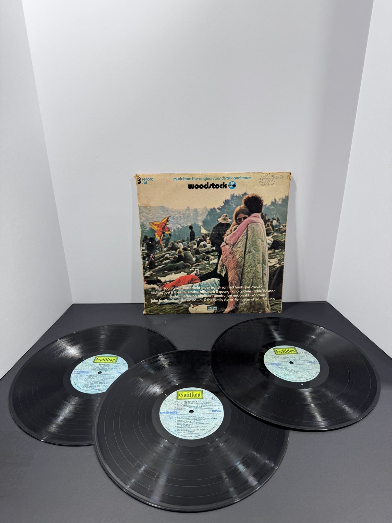 Woodstock – Music from the Original Soundtrack and More (Cotillion, 1970) 3LP Vinyl Box Set: Released in 1970, Woodstock: Music from the Original Soundtrack and More is the legendary triple-LP documenting the iconic 1969 Woodstock Music & Art Fair. The collection captures live performances
