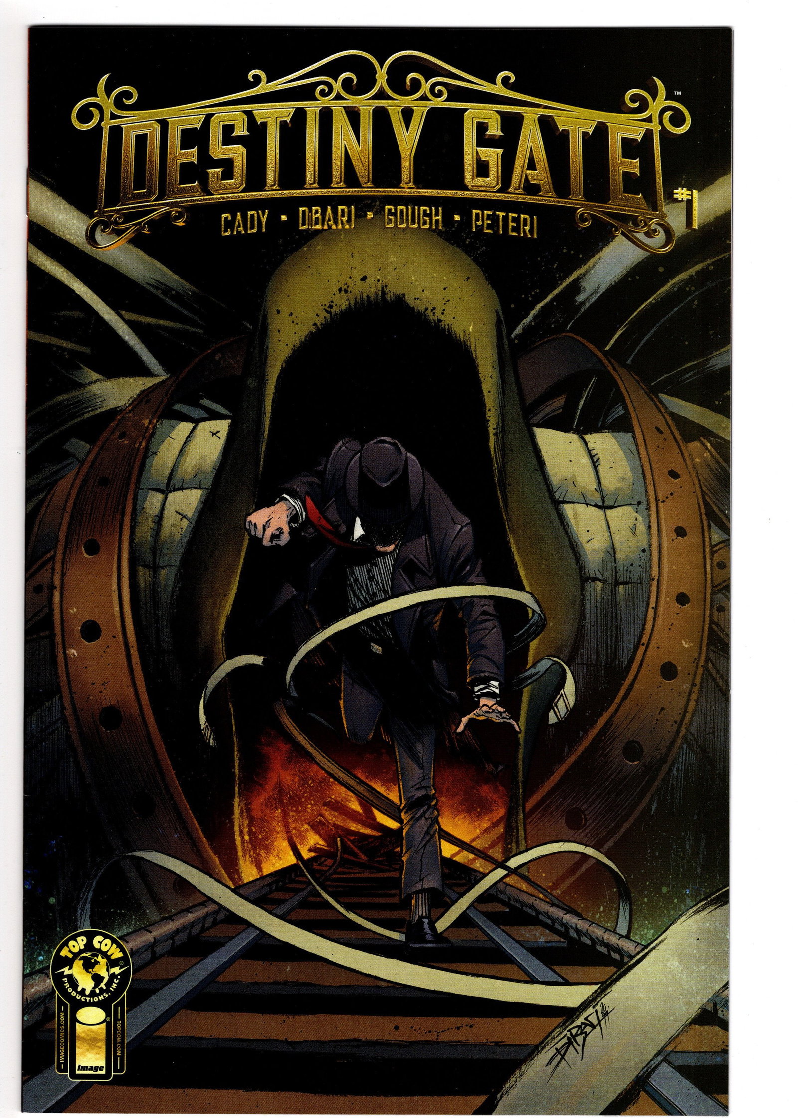 Destiny Gate #1 (Top Cow/Image, 2012): Destiny Gate #1 launches a supernatural adventure that blends mystery, fantasy, and steampunk-inspired storytelling into an original world filled with ancient secrets and dangerous conspiracies.