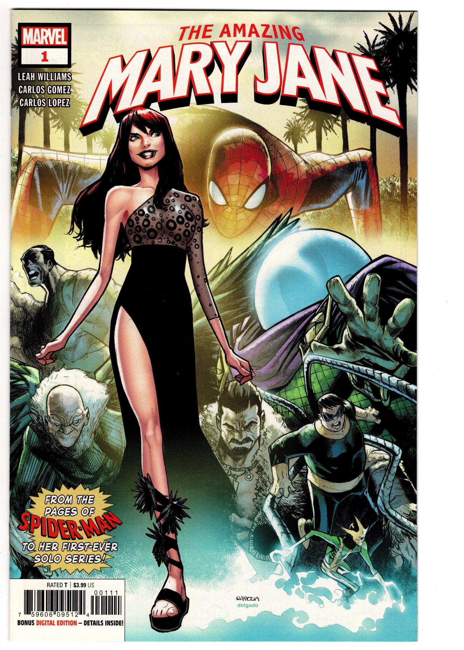 The Amazing Mary Jane #1 (Marvel, 2019): The Amazing Mary Jane #1 gives one of Spider-Man's most beloved supporting characters her first ongoing solo series. Written by Leah Williams, the story follows Mary Jane Watson as she accepts an