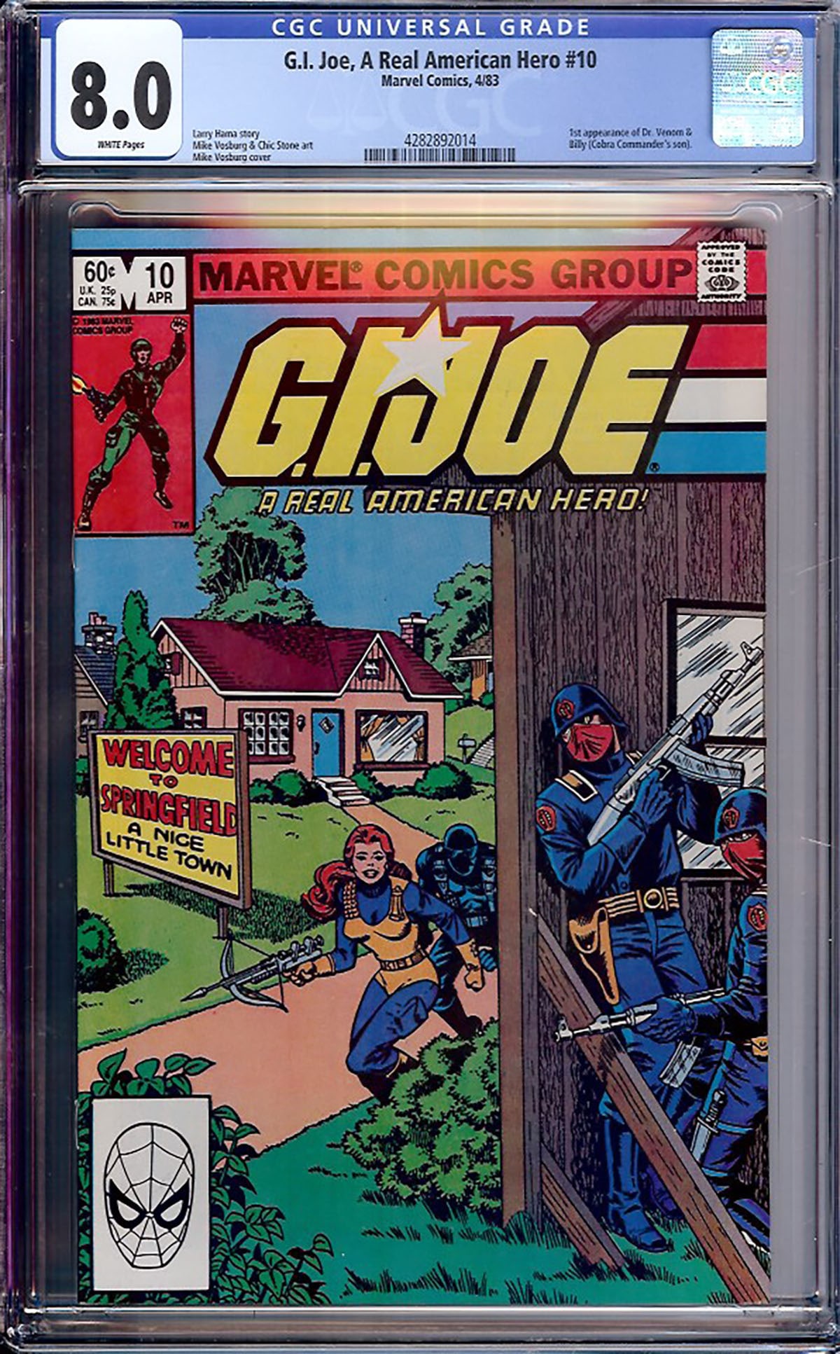 G.I. Joe, A Real American Hero #10 (Marvel, 1983) CGC 8.0 (1 of 1)