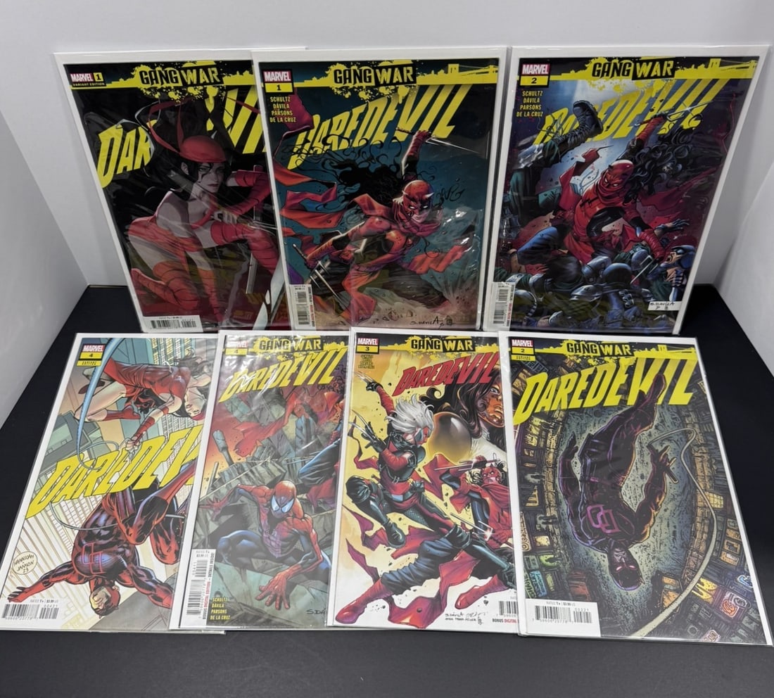 Daredevil: Gang War Comic Lot (7 Books) Marvel #1-4, Variants & Extras (1 of 1)