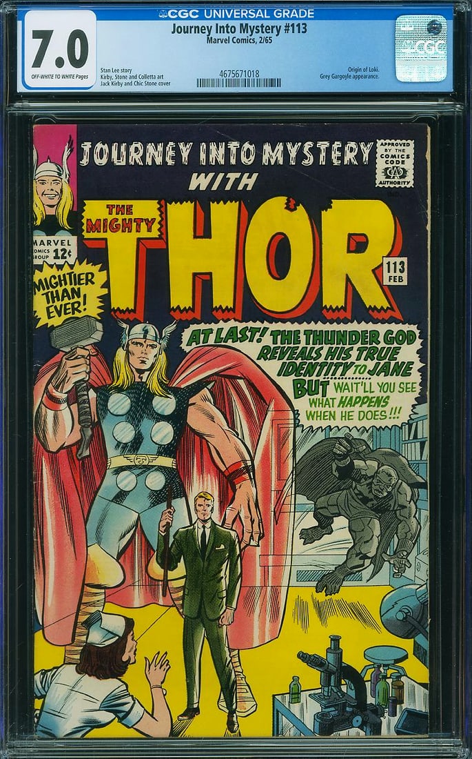 Journey Into Mystery #113 (Marvel, 1965) CGC 7.0 (1 of 1)