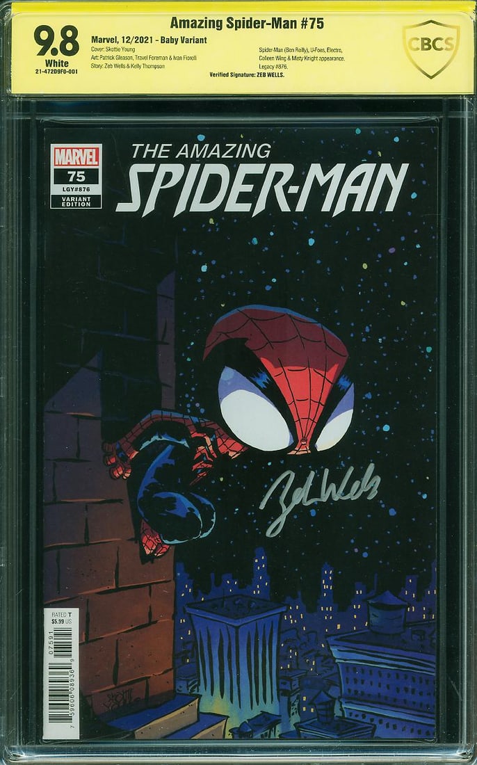 Amazing Spider-Man #75 Skottie Young Baby Variant (Marvel, 2021) CBCS 9.8 (1 of 1)