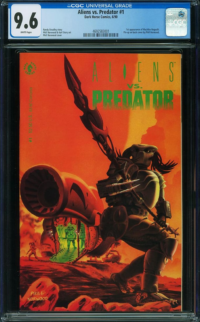 Aliens vs. Predator #1 (Dark Horse, 1990) CGC 9.6 (1 of 1)