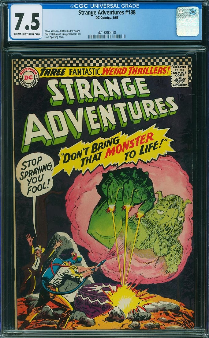 Strange Adventures #188 (DC, 1966) CGC 7.5 (1 of 1)