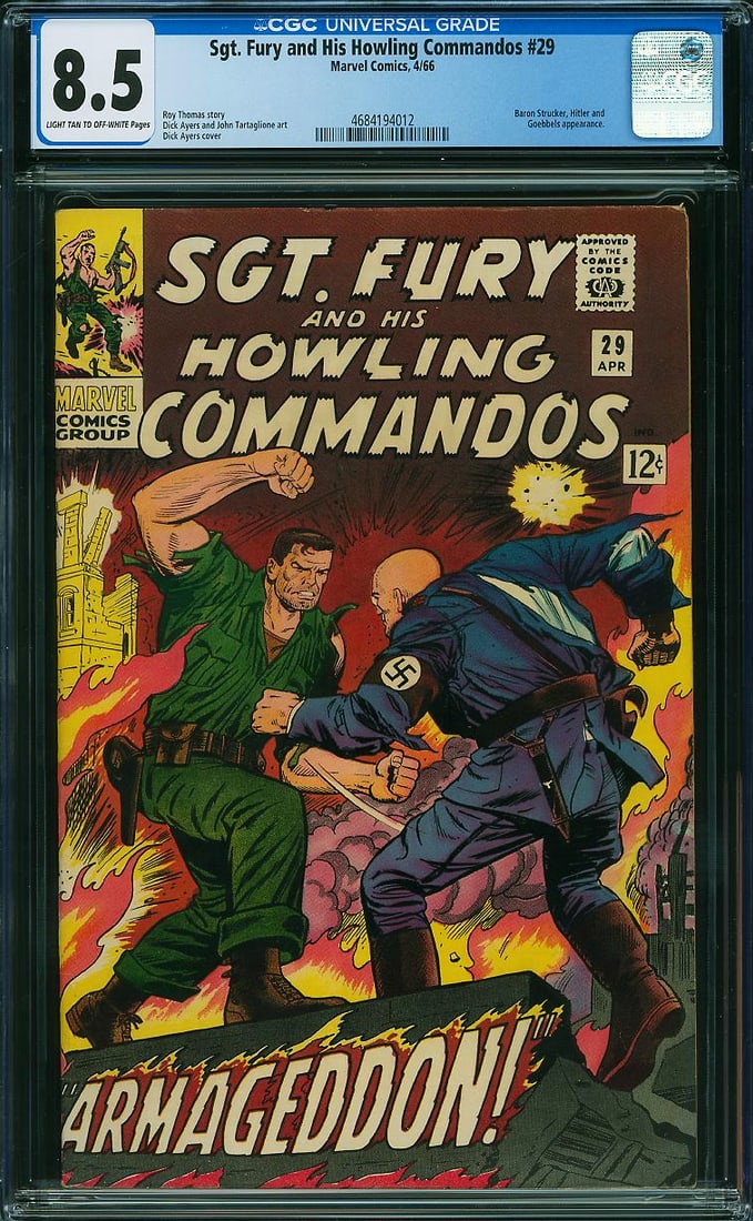 Sgt. Fury and His Howling Commandos #29 (Marvel, 1966) CGC 8.5 (1 of 1)