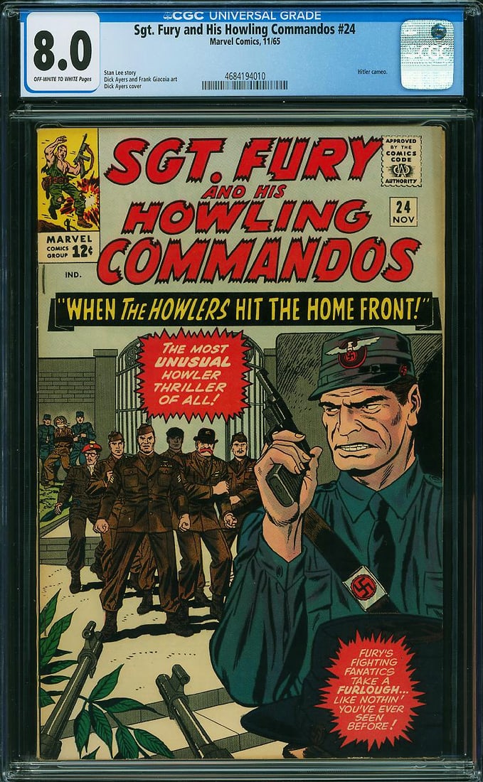Sgt. Fury and His Howling Commandos #24 (Marvel, 1965) CGC 8.0 (1 of 1)