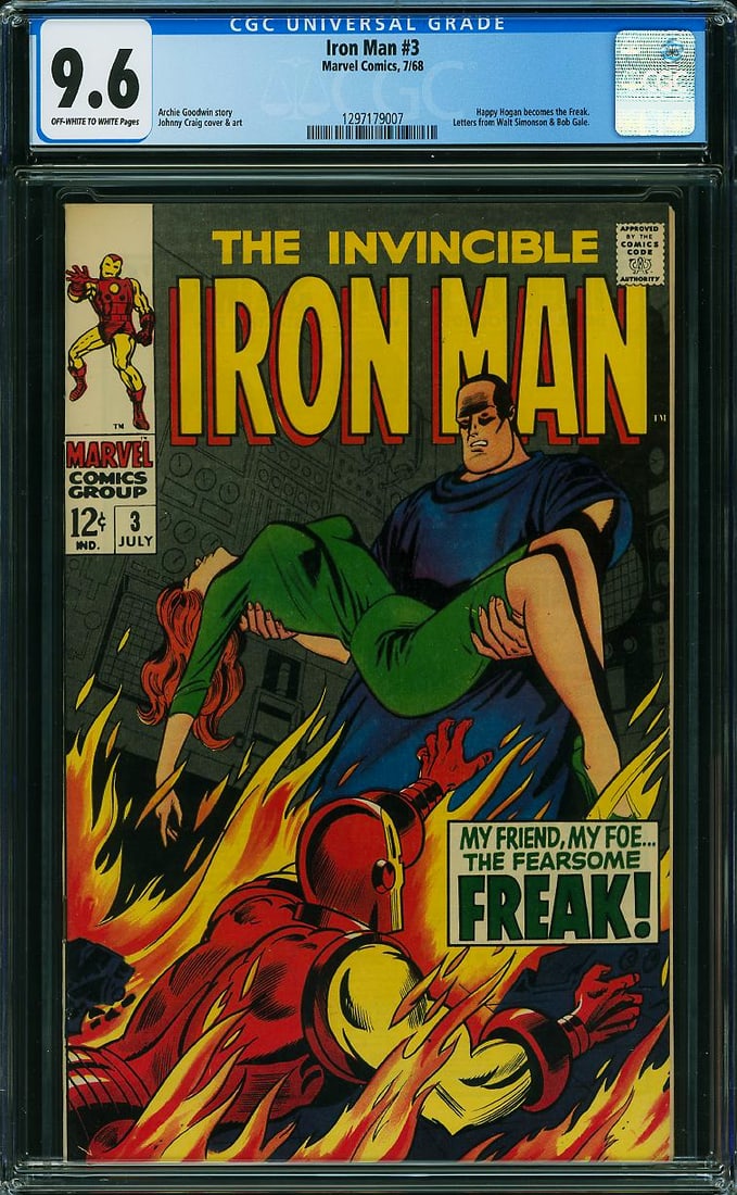 Iron Man #3 (Marvel, 1968) CGC 9.6 (1 of 1)