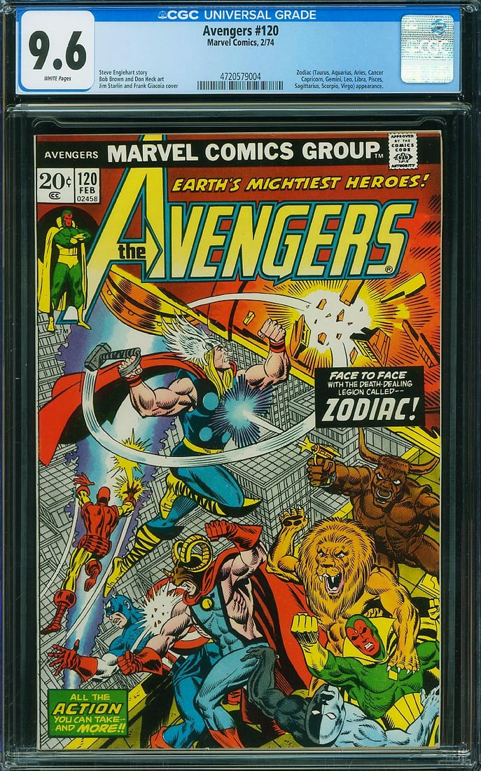 Avengers #120 (Marvel, 1974) CGC 9.6 (1 of 1)