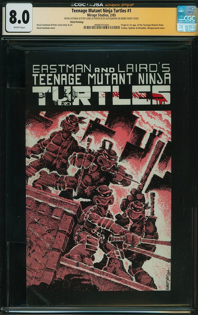 Teenage Mutant Ninja Turtles #1 (Mirage Studios, 1985) CGC x JSA 8.0 (1 of 1)