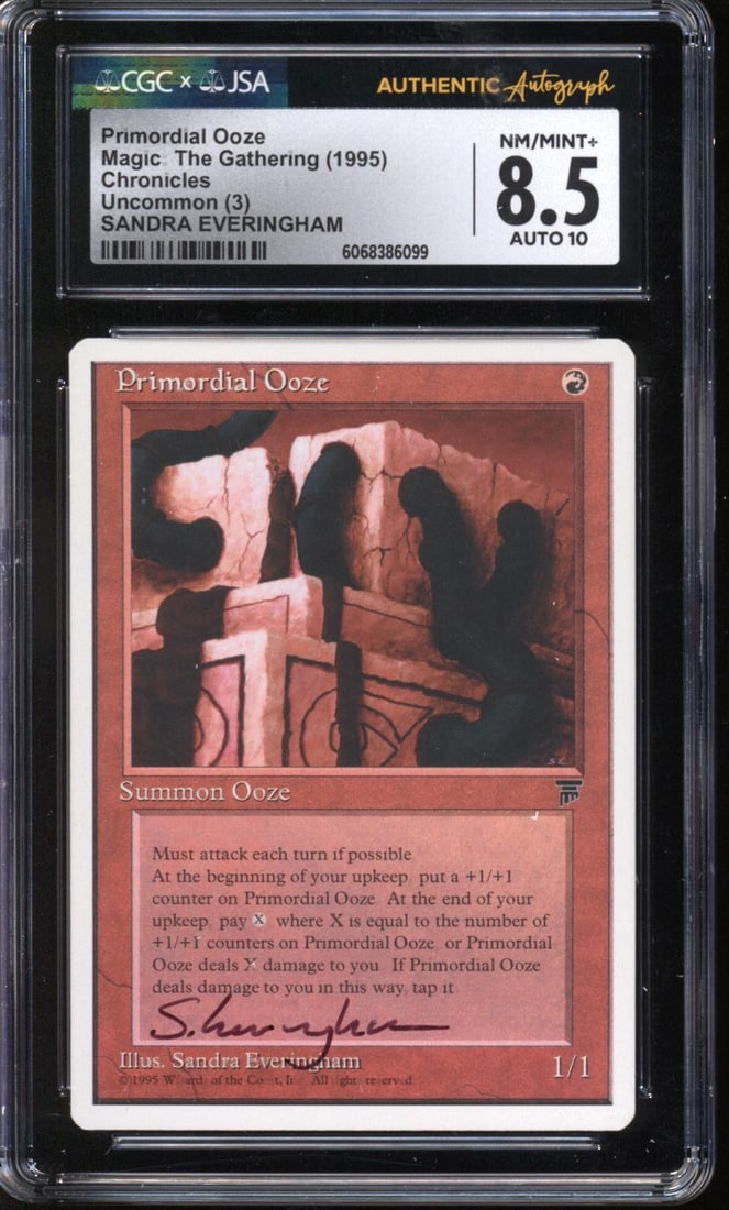 Primordial Ooze (Chronicles, 1995) CGC x JSA 8.5 Auto 10 Sandra Everingham Signed (1 of 1)
