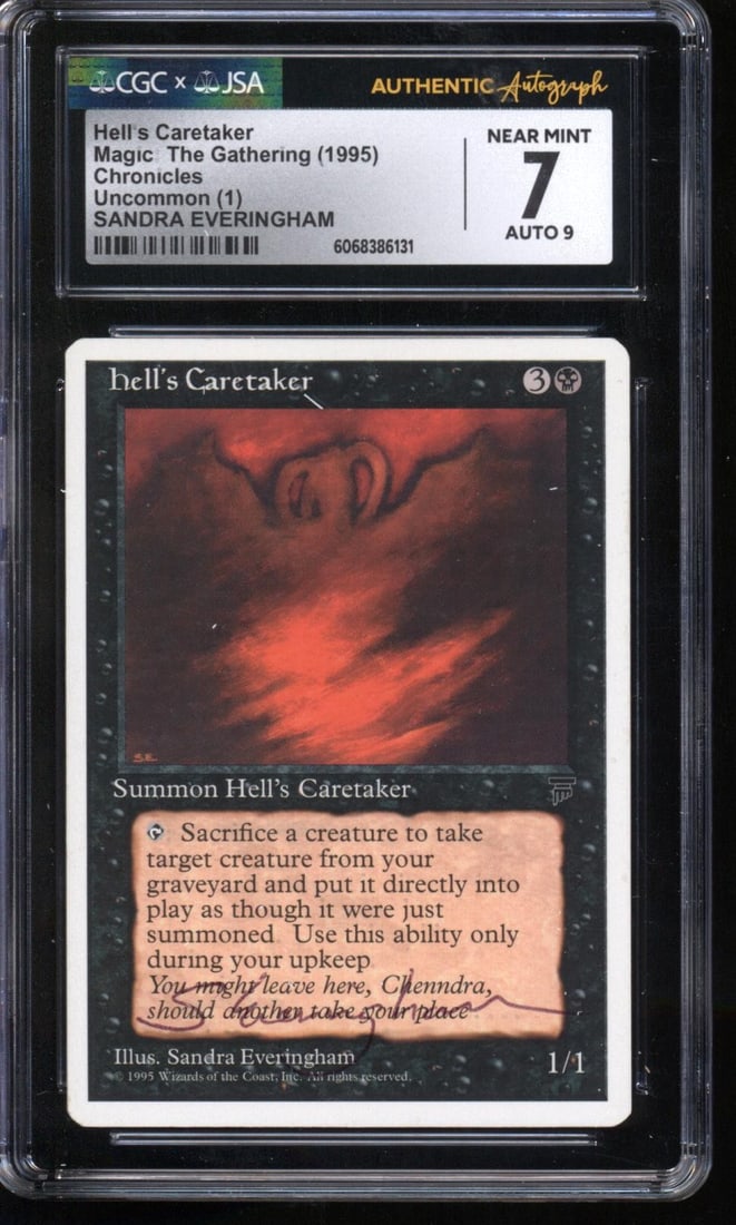 Hell's Caretaker (Chronicles, 1995) CGC x JSA 7 Auto 9 Sandra Everingham Signed (1 of 1)