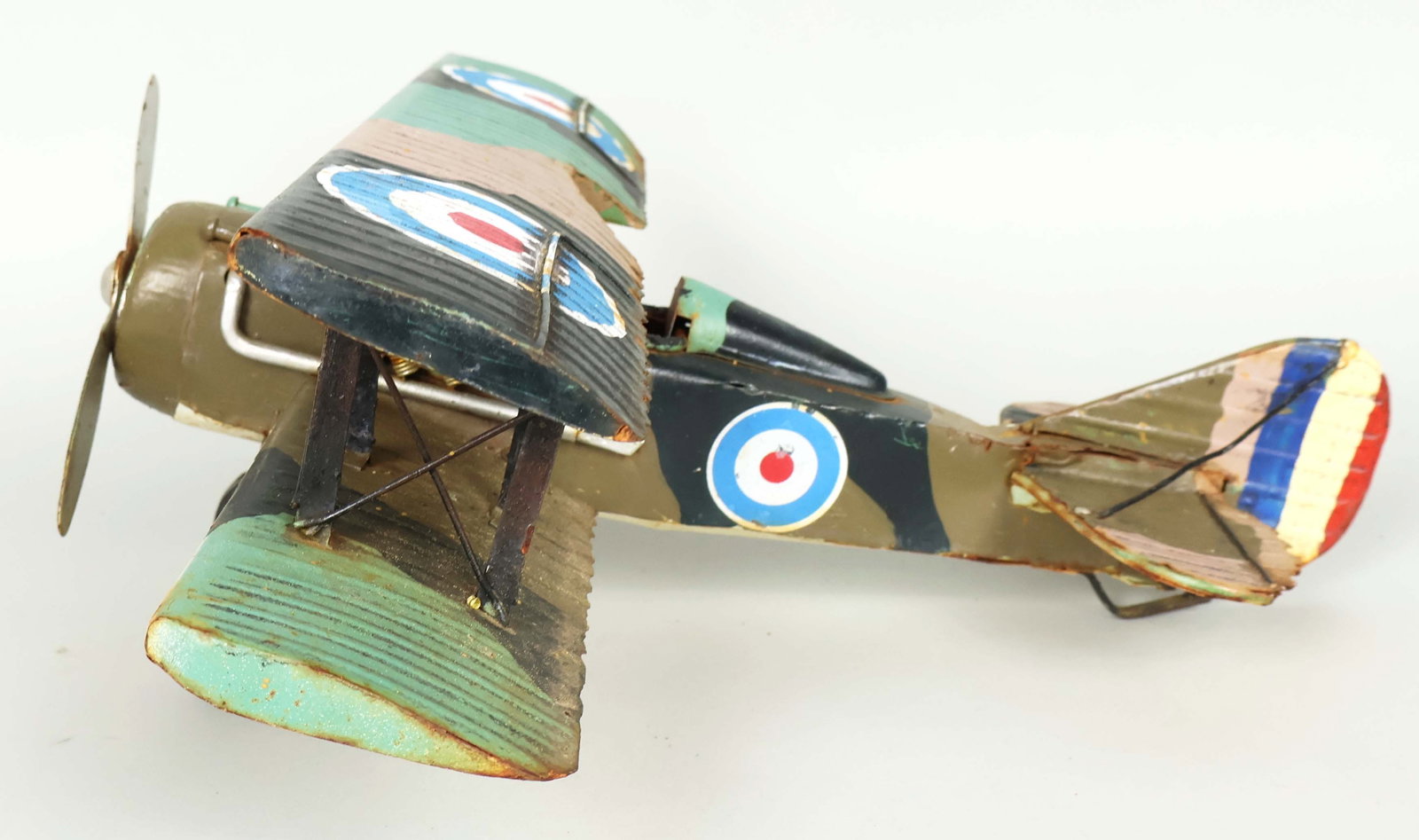 Cool Metal World War 1 Model Plane Fun Piece of Folk Art (1 of 6)