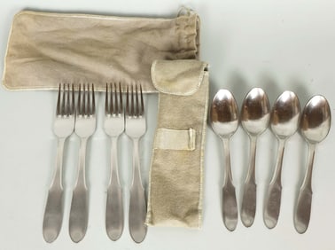 George Jensen Flatware A Very Rare Selection of 4 George Jensen Spoons and Forks!