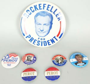 Vintage Political Pin Backs Very Rare Great Collection #1