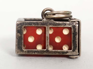 Rare Handmade Sterling Silver Dice Holder. Very Unique!