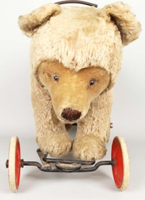 Antique Growler Ride-On Blonde Bear. Most Likely Made by Steiff! Very Nice Condition!