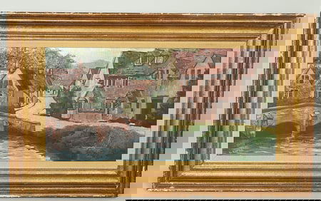 Vintage Oil on Canvas by Listed Artists H. Kamer. Beautiful Piece of Impressionist Artwork.