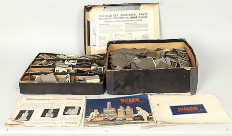 Vintage Toy Blit-E-Z. The Boy Builder Kit from Scott Mfg. Chicago. Made in 1924. Rare Find!