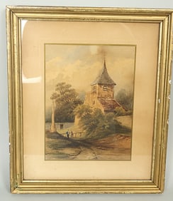 Antique Impressionist Original Pastel/Water Color. Very Well Done. No Signature Visible.
