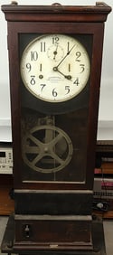 Beautiful Turn of the Century Time Clock Made by International Time Recording Co. of New York.