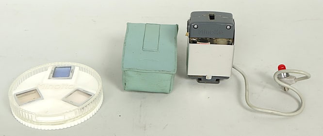 4 Minolta 16 Subminiature Cameras. A Fine Grouping of Minolta 16's! A Wonderful Collection!
