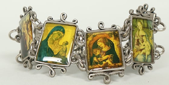 Madonna and Child Bracelet. A Very Unique Piece!