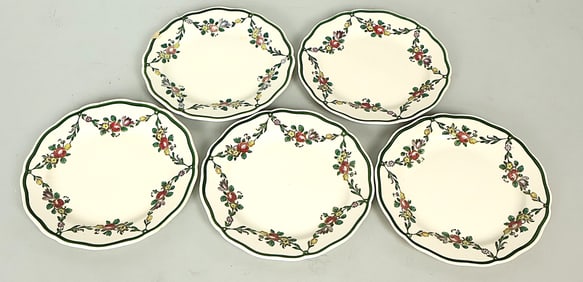Five Royal Doulton Desert Plates. Fine Condition. No Cracks or Chips.