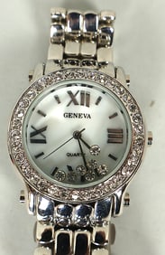 Geneva "Floating Diamond" Watch. Brand New with a Quality Japanese Movement!