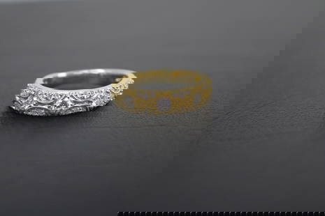 18K Yellow Gold Diamond Fashion Band: 18K Yellow Gold Diamond Fashion Band Approximately 0.78 total diamond weight. Size 6.5