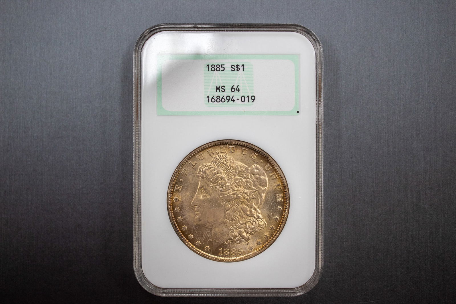 1885 Silver Dollar Coin, NGC MS 64 (1 of 4)