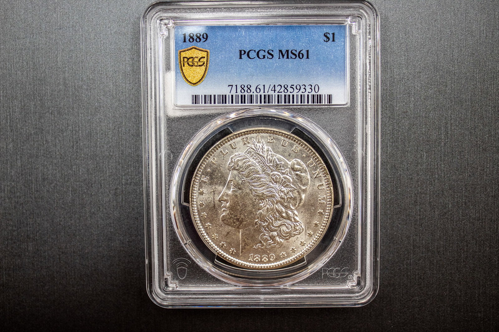 1889 Silver Dollar Coin, PCGS MS 61 (1 of 6)