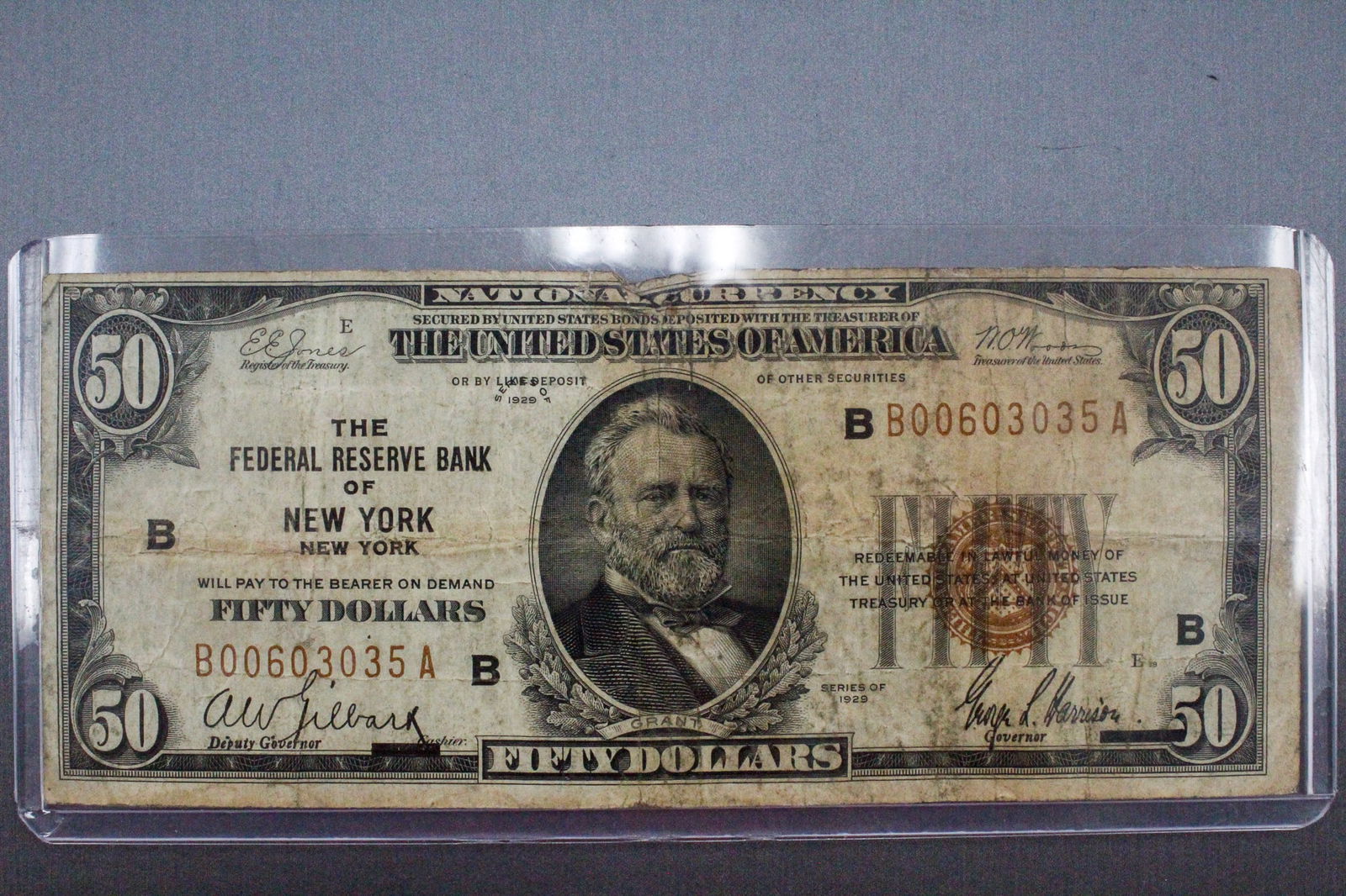 Series 1929 $50 Federal Reserve Bank Note of New York (1 of 4)