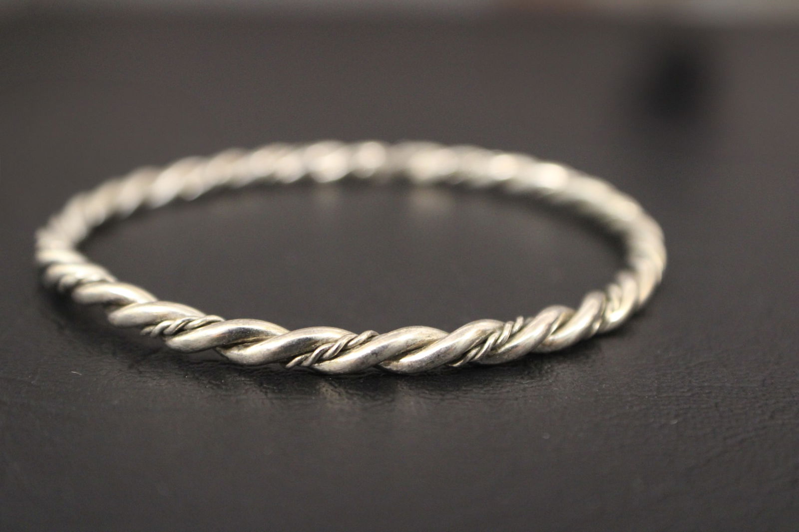 Sterling Silver Twisted Bangle Bracelet (1 of 4)
