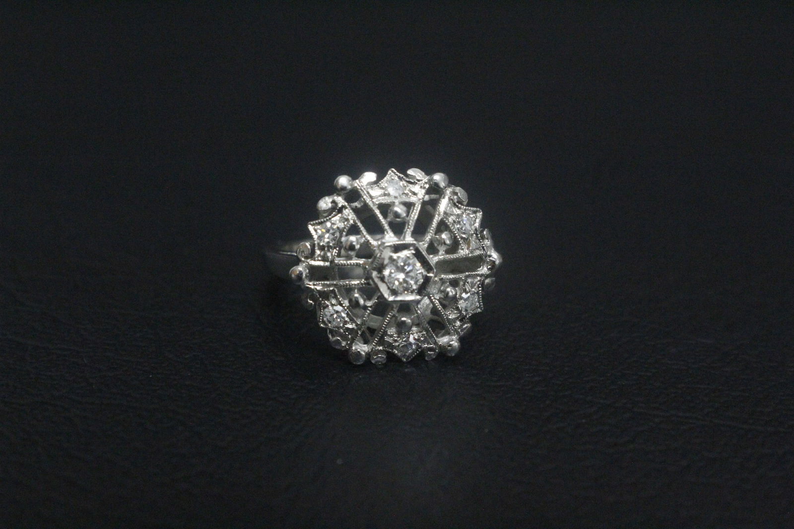 14K White Gold Diamond Snowflake Ring: Capture the magic of winter with this enchanting 14K White Gold Diamond Snowflake Ring , a sparkling tribute to nature’s most delicate wonders. Crafted in luminous 14K white gold, this ring features