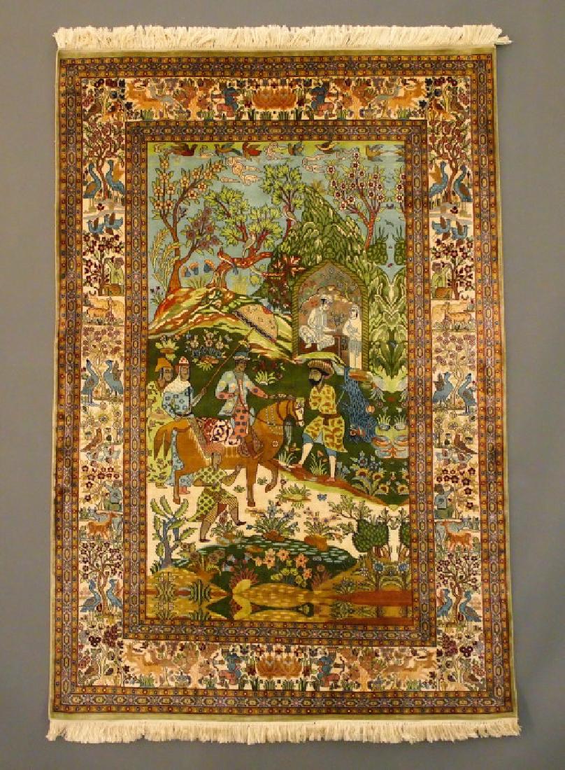 Tabriz Silk Rug (1 of 3)