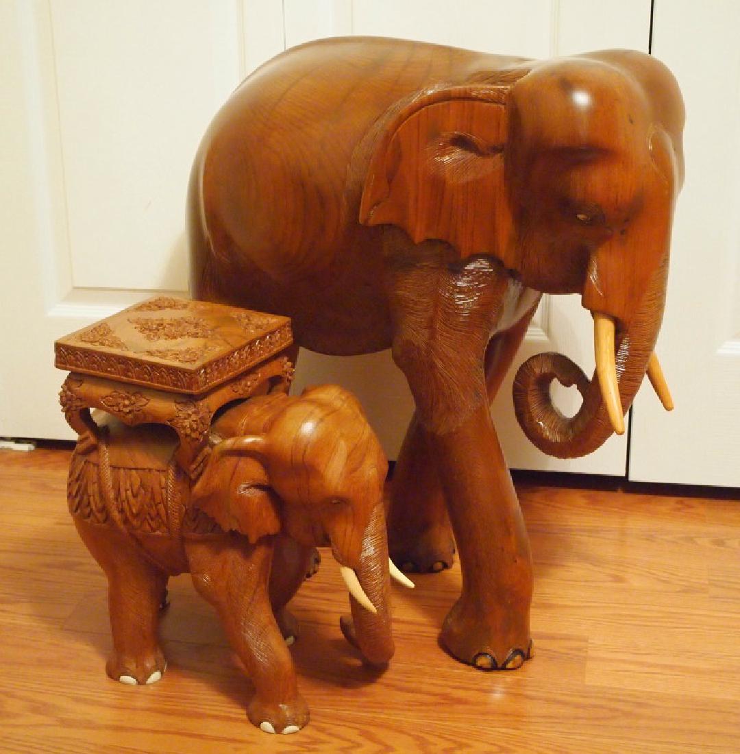 2 Indonesian wood elephants (1 of 1)