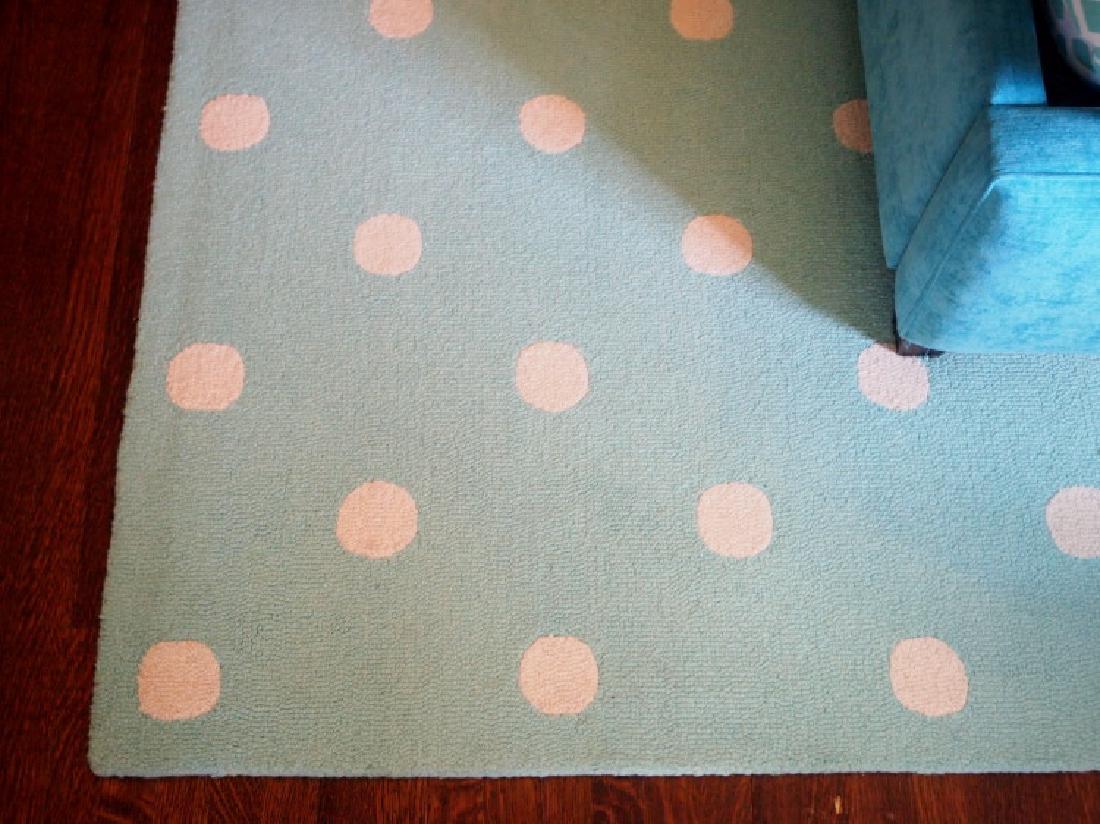 Contemporary polka dot rug (1 of 1)