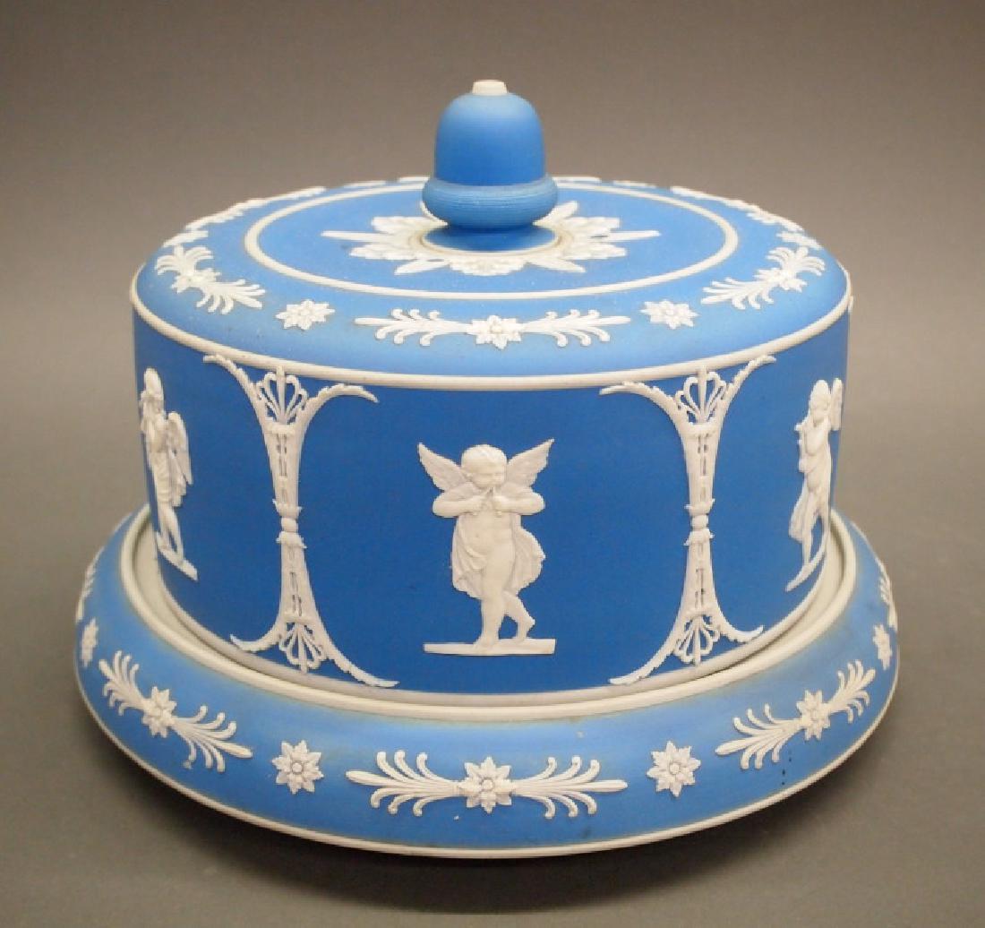 English Jasperware cheese keeper (1 of 1)
