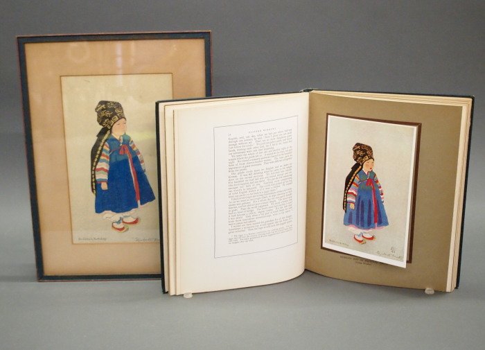 Elizabeth Keith woodblock and book (1 of 3)