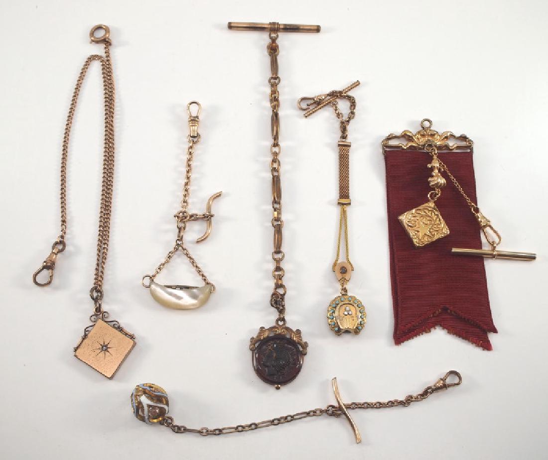 6 gold-filled pocket watch fobs (1 of 1)