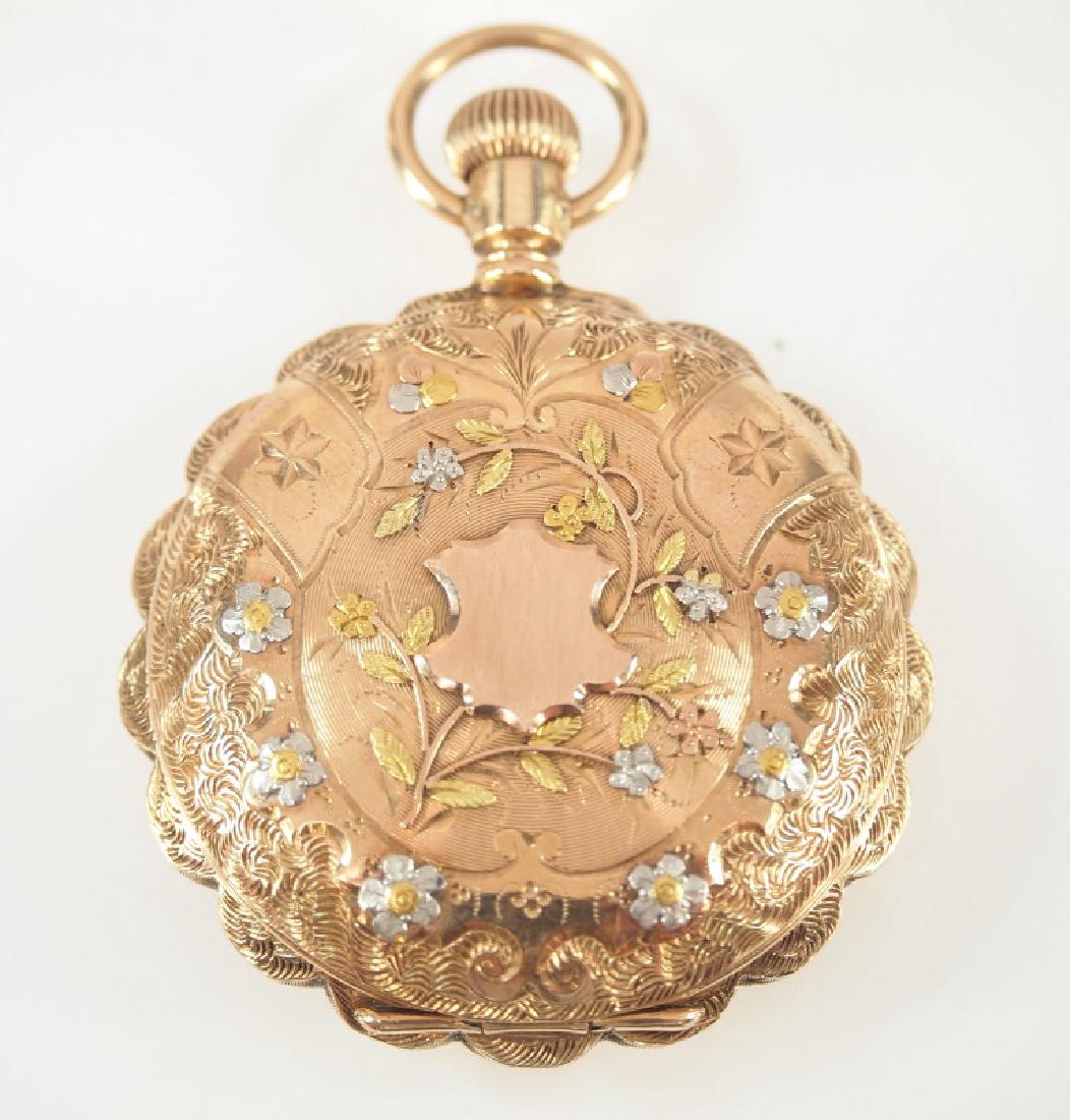 Elgin 14k gold pendant watch (1 of 4)