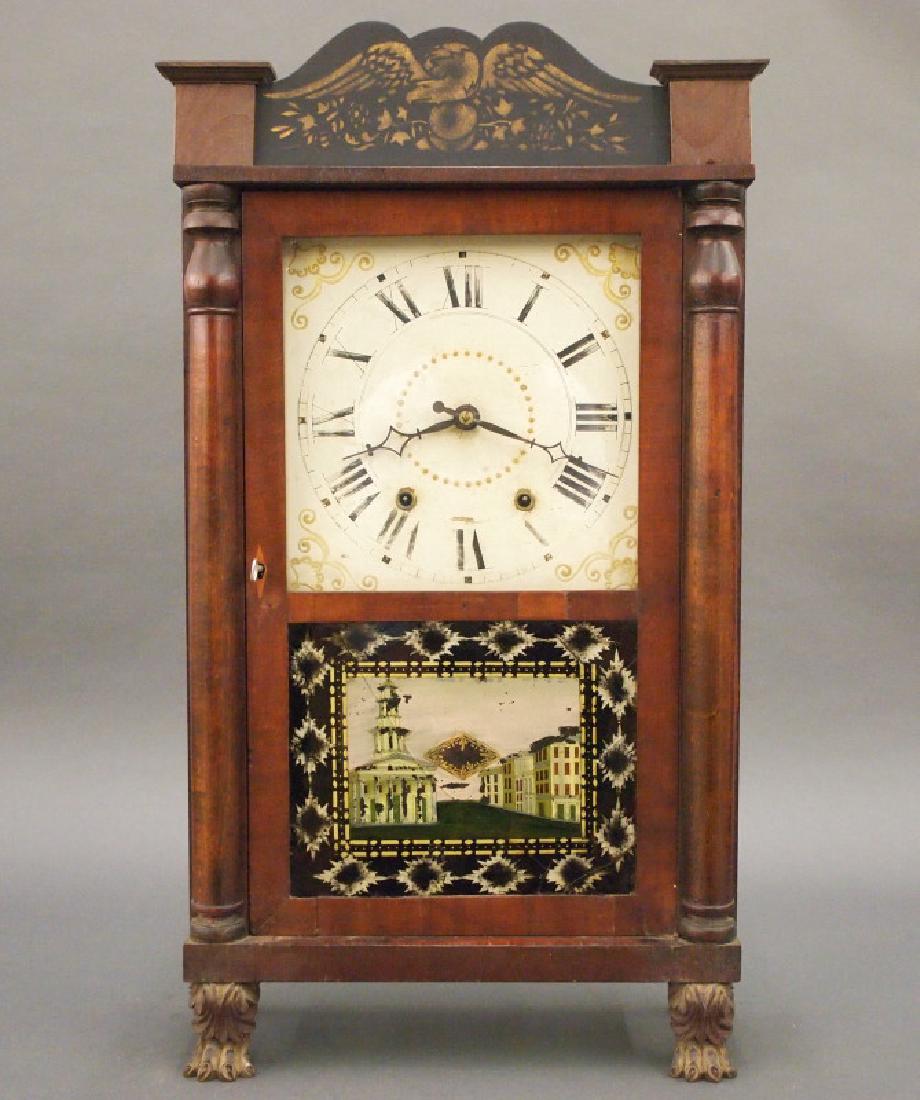 Hopkins & Alfred column & splat shelf clock (1 of 4)