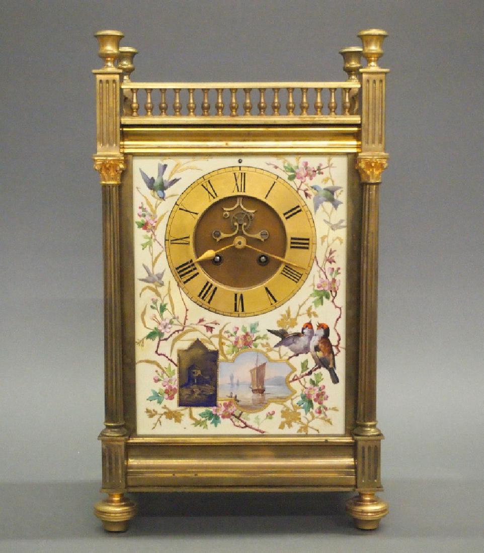French Gilded mantle clock (1 of 3)