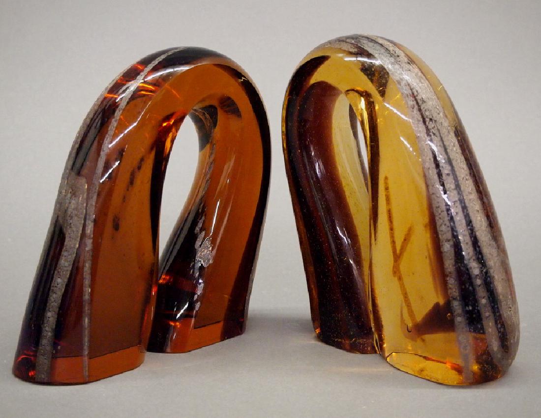 Harvey Littleton Loop glass sculptures (1 of 4)