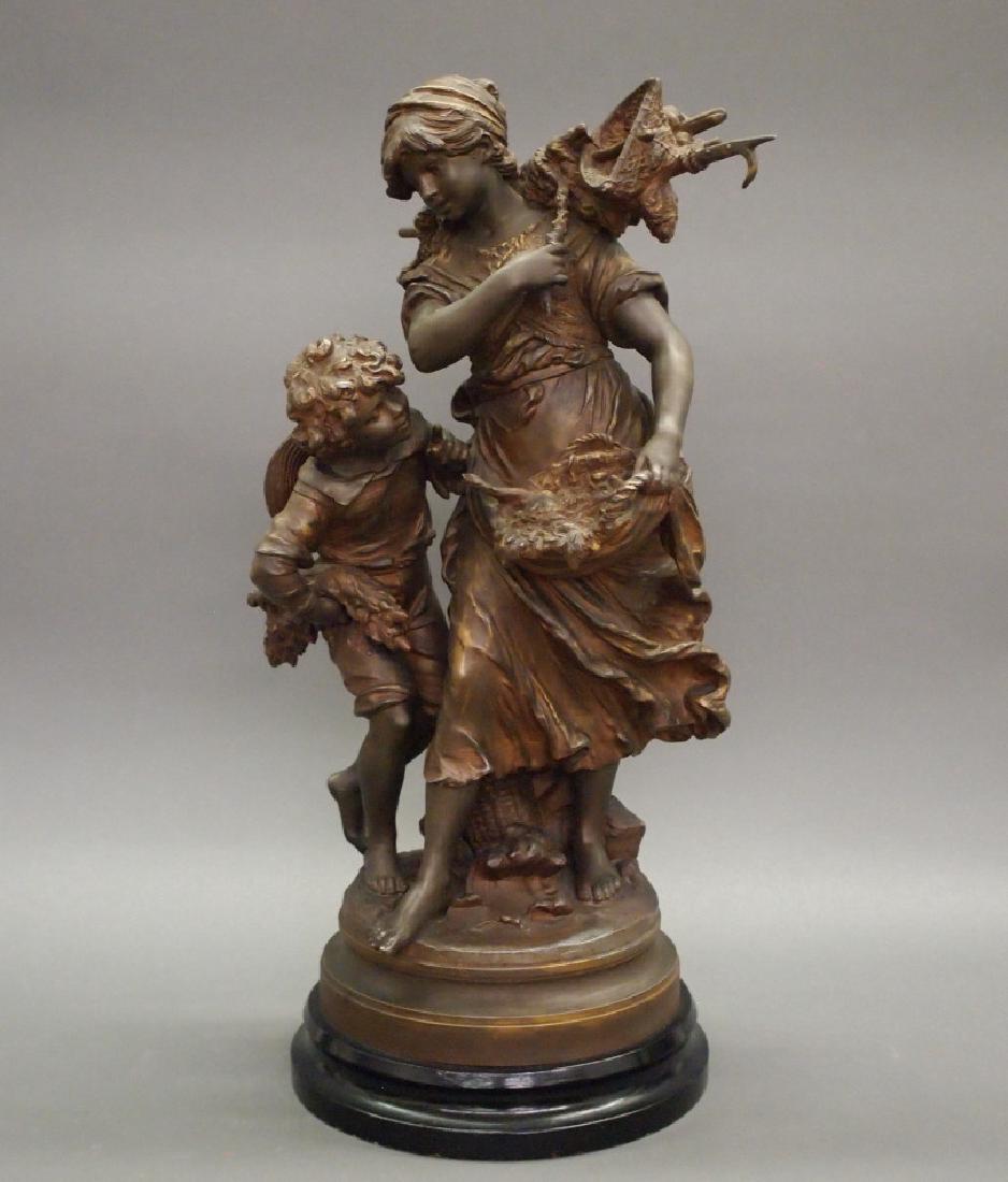 Spelter figure after Moreau (1 of 3)