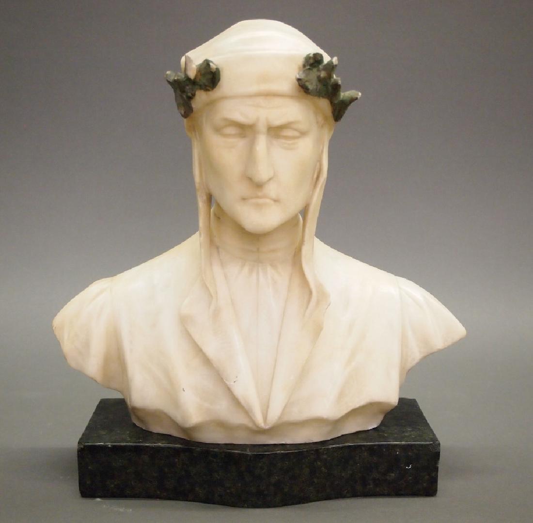 Marble bust of Dante (1 of 3)