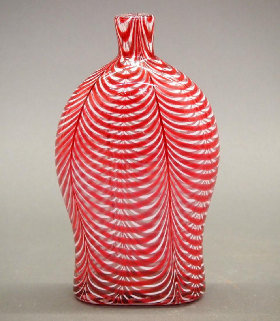 Victorian Nailsea flask (1 of 2)