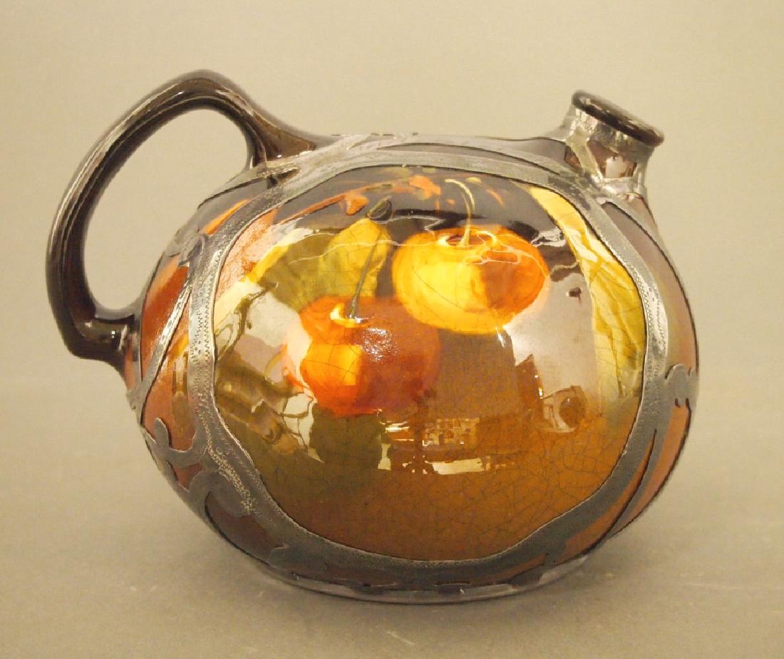Owens Utopian jug with silver overlay (1 of 4)