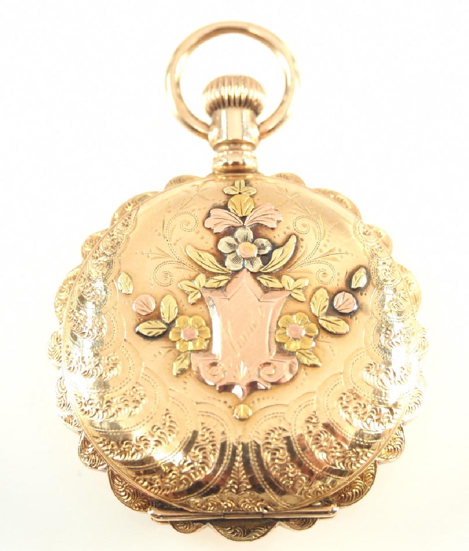 Elgin 14 kt ladies pendant watch (1 of 4)